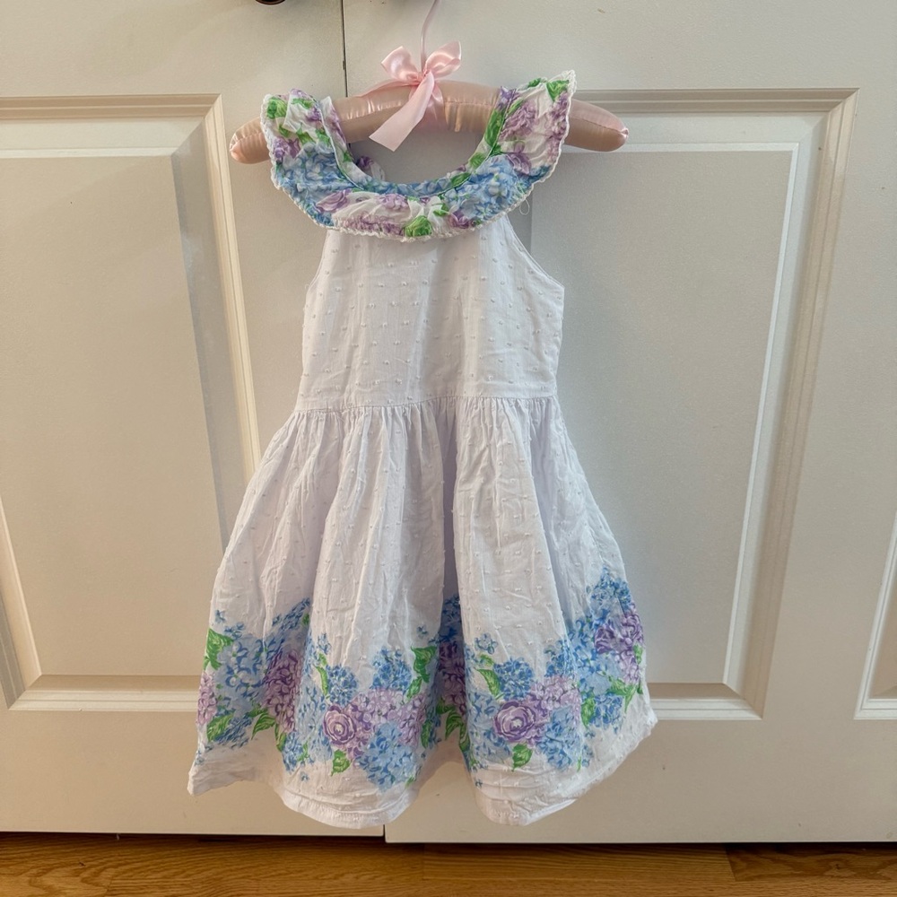 Tommy Bahama White Dress with Floral Accents